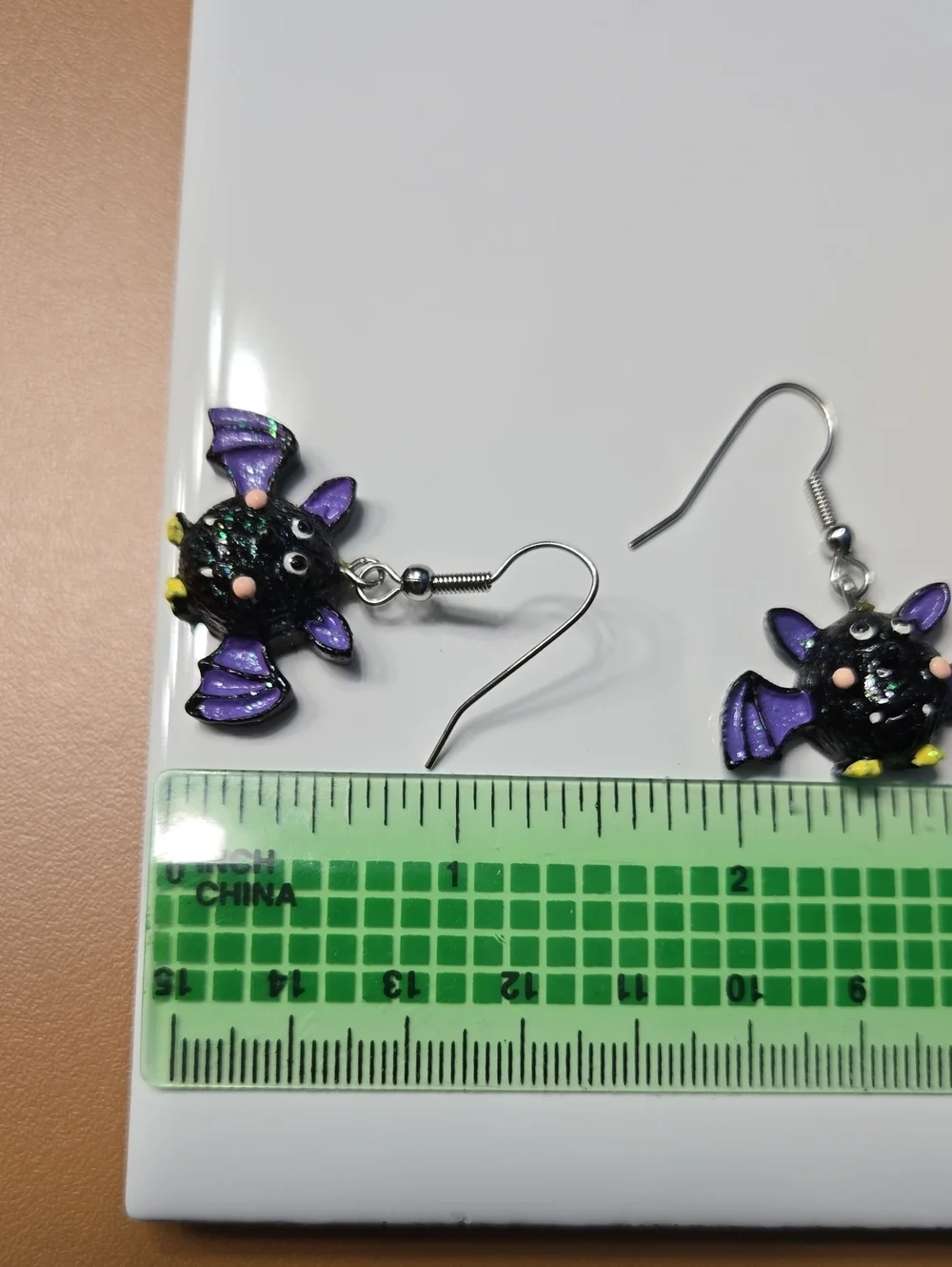 earrings playful black